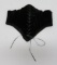 Gorgeous period waist cinch, black velvet