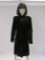 Vintage Inspired black velvet coat, JS Collection