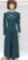 Teal Dress with embroidery embellishments