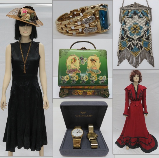 Period fashions, Jewelry, Purses, Hats, and More!