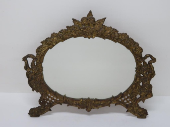 16" x 12" Cherub vanity mirror