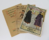 Three fashion catalogs, 1905-1920's