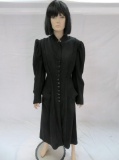 Black travel cloak coat by Central Store Los Angeles, black