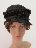 Lace and beaded hat, Edwardian Victorian era
