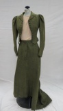 Two piece Wool riding outfit, green