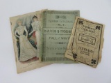 Three 1800's Fashion catalogs
