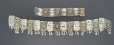 Mexican silver belt and bracelet