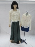 Two blouses and skirt