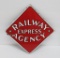 Enamel Railway Express Agency sign, 8