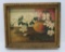 1870's oil on canvas, still life, HD Fitzgerald, framed 17 1/2