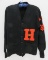 1947 Weber's 100% wool letter sweater, large orange H