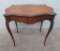 Lovely Satin Wood Inlay Table with glass top, 33