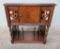 Walnut Copper Lined Smoking Stand, 22