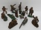 Grey Iron and metal toy soldiers