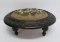 Lovely Antique beaded and needlepoint carved foot stool