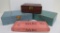 Three Vintage jewelry boxes and vintage Curl A Wave in box