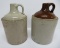 Two stoneware jugs, 11 1/2