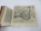 1813 Ancient History book, leather bound with gold lettering and one map