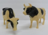 Two Nylint plastic cows, 7