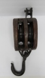 Large wood pulley, 20