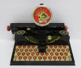 Marx De-Luxe Dial Typewriter, tin litho, 10