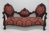 Adorable Heavily Carved Doll / Child's Sofa, 41