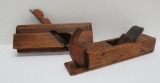 Two nice antique wood planes, horn plane with signed blade and Ohio Tool Co