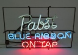 Pabst Blue Ribbon On Tap Neon, working, 21