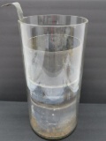 Huge Pyrex beaker with lead insert, 18