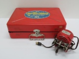 The Constructioneer Metal Building set with box, set #8, Wasp runs when plugged in