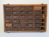 Primitive multi drawer sorting cabinet, 26