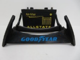Two vintage automotive advertising pieces, Goodyear tire display and Allstate battery display
