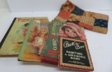 Four children's books and doll quilt