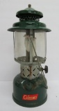 Vintage Coleman Camp Lantern, green, model 220F, 15