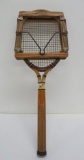 Nice vintage Spalding Speedwin Tennis Racket and W Press, 26