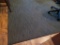 Custom area rug, earthy tones, blue black, 94 1/2