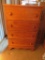 Maple four drawer dresser, 27 1/2