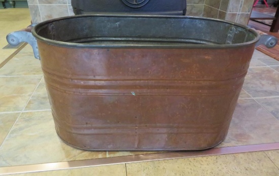 23" oval copper boiler, no lid