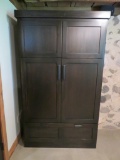 Wardrobe, wood, two door and two drawer exterior