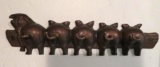 Metal key hanger, pigs, 9