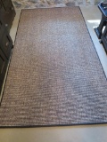 Custom Area rug, earth tone with black trim, 62