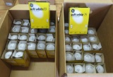Incandescent light bulbs, 48 soft white 75 watt and 48 soft white 60 watt bulbs new