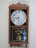 New Haven wall clock, Standard Time, press carving, 34