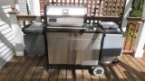 Weber stainless Grill with side burner