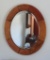 Primitive oval mirror, bevel, 26