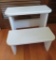 Painted two step stool, 14