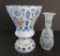 Bohemian and Czech vases, 8 1/2