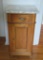 Marble top cabinet, single drawer and single door, 32