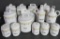 Unusual rounded canister set, 13 pieces