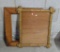 Two picture frames, oak and leaf designs